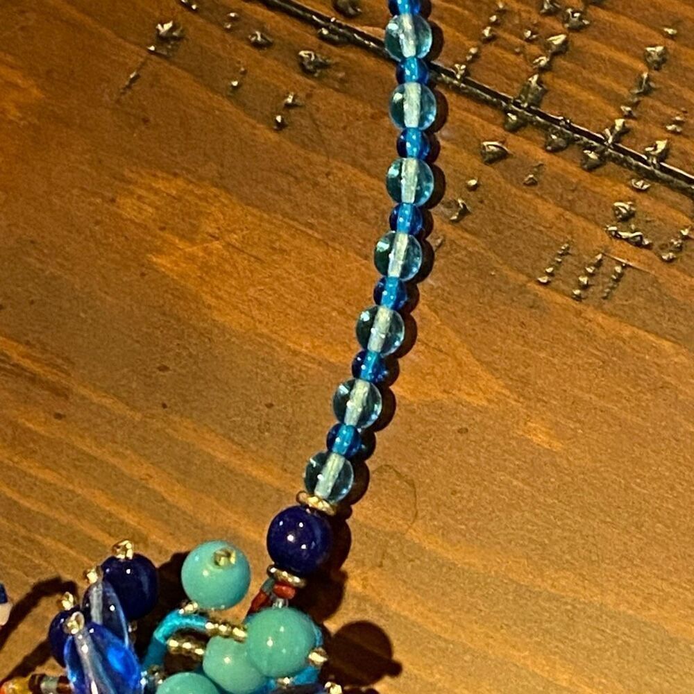Garden Masterpiece Murano Glass Bib Necklace Valentina & Alessandra - Picture 7 of 8